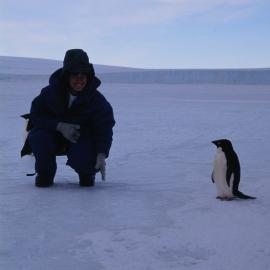 HRH with Adelie Penguin