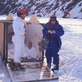 Graham Barrett and Prince Edward near Seal Cage
