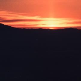 Sun's First Drop Below Horizon 1973