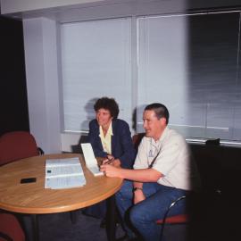 Exchange of cheques: MFAT & Antarctica NZ 