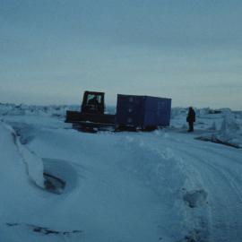 Cape Roberts Project: D3 and store container in Dirty ice