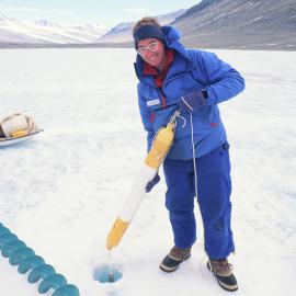 ESR  Environmental: Kerry Webster taking water samples
