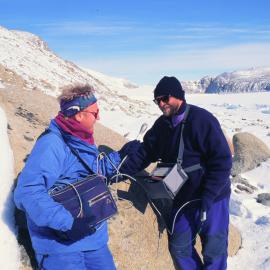 ITN Media Visit:  Burkhard Schroeter (K024), Granite Harbour
