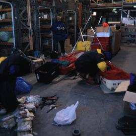 IceTrek preparing in the Hanger
