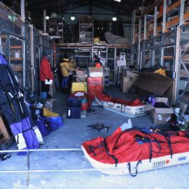 IceTrek preparing in the Hanger