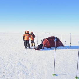 Icetrek at Scott Base: at the tent