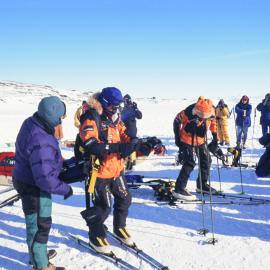 Filming Icetrek at Scott Base