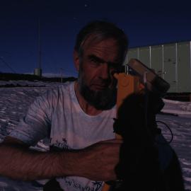 Lester Tomlinson (K102) outside Scott Base