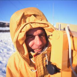 Information Visit: Lester Tomlinson collecting data 