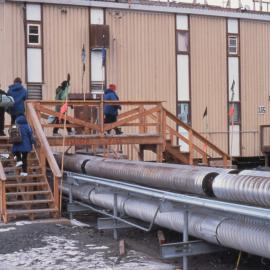Walkway over ducting at McMurdo