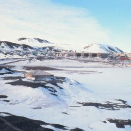 Discovery Hut in Foreground - Hut Point