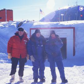 Jim Bolger (PM) and other Invited Visitors at Amundsen-Scott South Pole Station