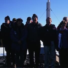 40th Anniversary of Scott Base - Invited Visitors Round the Flagpole