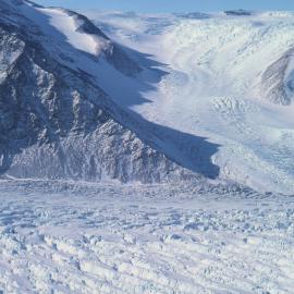 Terra Nova Glacier from Deep Freeze Range into Priestley Glacier