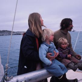 Poncet family on Damien II, Palmer Station