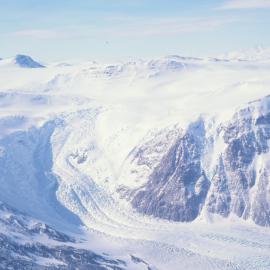 Glacier from Deep Freeze Range to Priestley Glacier. Terra Nova
