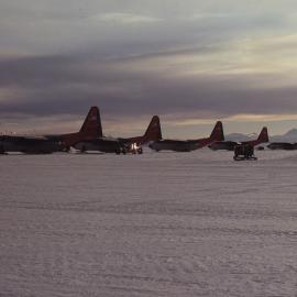 C130 Ski Hercules aircraft. McMurdo