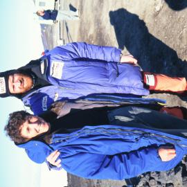 Gillian Wratt and Borge Ousland at the 40th Anniversary celebrations