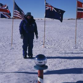 Prime Minister Jim Bolger at the South Pole