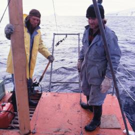 Dredging the sea bottom at Cape Bird