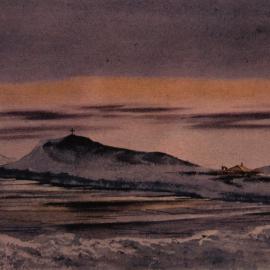 Painting - "New Ice at Hut Point" by Edward Wilson, 1911