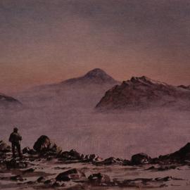 Painting - "Mount Discovery and Inexpressible Island from the Ramp" by Edward Wilson, 1911