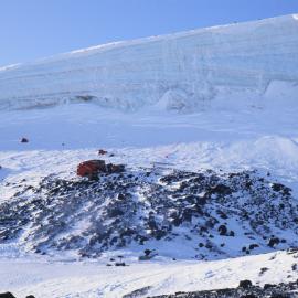 Helicopter crash site and Ice Cliffs