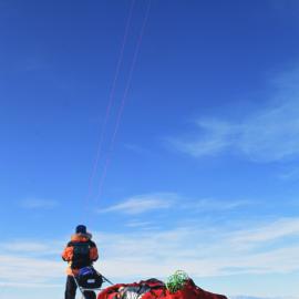 Ice Trek crew parafoiling