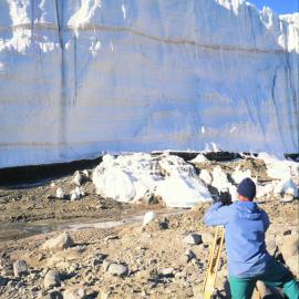 Bryn Hubbard at the Taylor Glacier