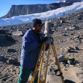 Bryn Hubbard at the taylor Glacier