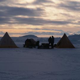 Camping with K402 at Cape Barne