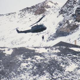 SAR Training - winching out of Iriquois above McMurdo Station