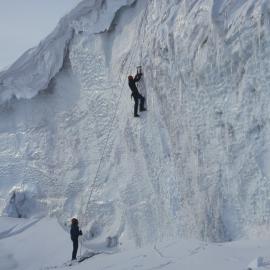 Climbing an Ice Wall