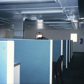 Q Hut second floor computer cubicles