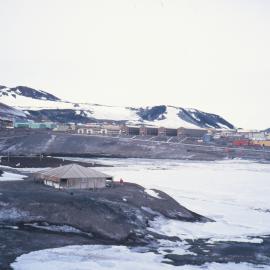 Discovery Hut with McMurdo in the background