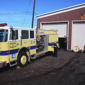 Fire Station and Engine at McMurdo Statom