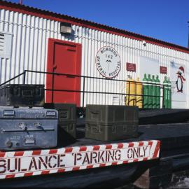 Ambulance Parking Space and General Hospital at McMurdo Station