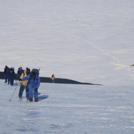 Ascending Mount Aurora from Black Island Camp