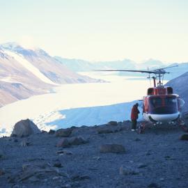 The Taylor Glacier from the Taylor Valley Repeater Site on Mount J J Thomson 