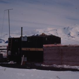 Refuge Hut and 'Garage' at Cape Hallett