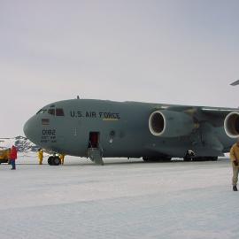 Landing on the Ice runway