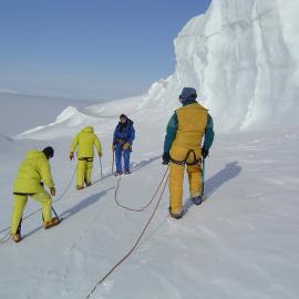Crevasse travel during Antarctic Field Training (AFT)