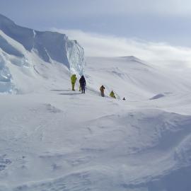 Crevasse travel during Antarctic Field Training (AFT)