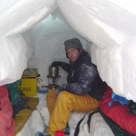 Living in a trench shelter during Antarctic Field Training (AFT)