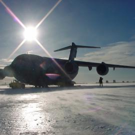 Starlifter on the Ice Runway