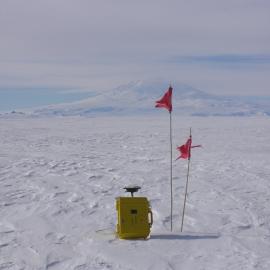 Yellow plastic briefcase with solar panel
