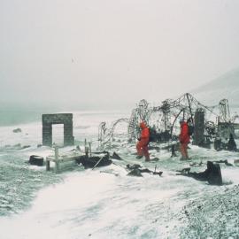 Chilean Base Destroyed by Fire