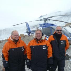 Board Chair Rob Fenwick, Minister of Defence Wayne Mapp, Gareth Morgan
