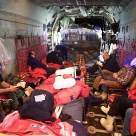 Inside of an aeroplane