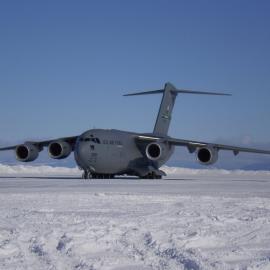 C17 on the ice runway